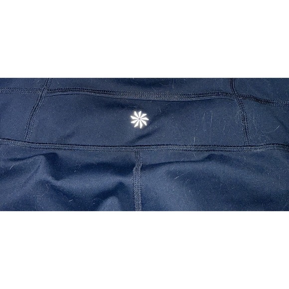 Athleta Women's Navy Workout Legging with Mesh Panels Medium - Picture 6 of 6